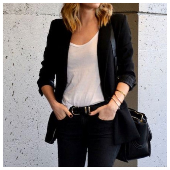 ShopEvelynne Jackets & Blazers - 07 MADE IN ITALY CHIC BLACK STYLISH JACKET